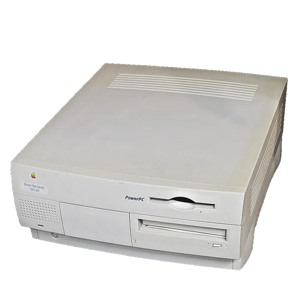 Vintage Apple Power Macintosh 7300/200 32MB RAM no HD, boots from CD, floppy OK