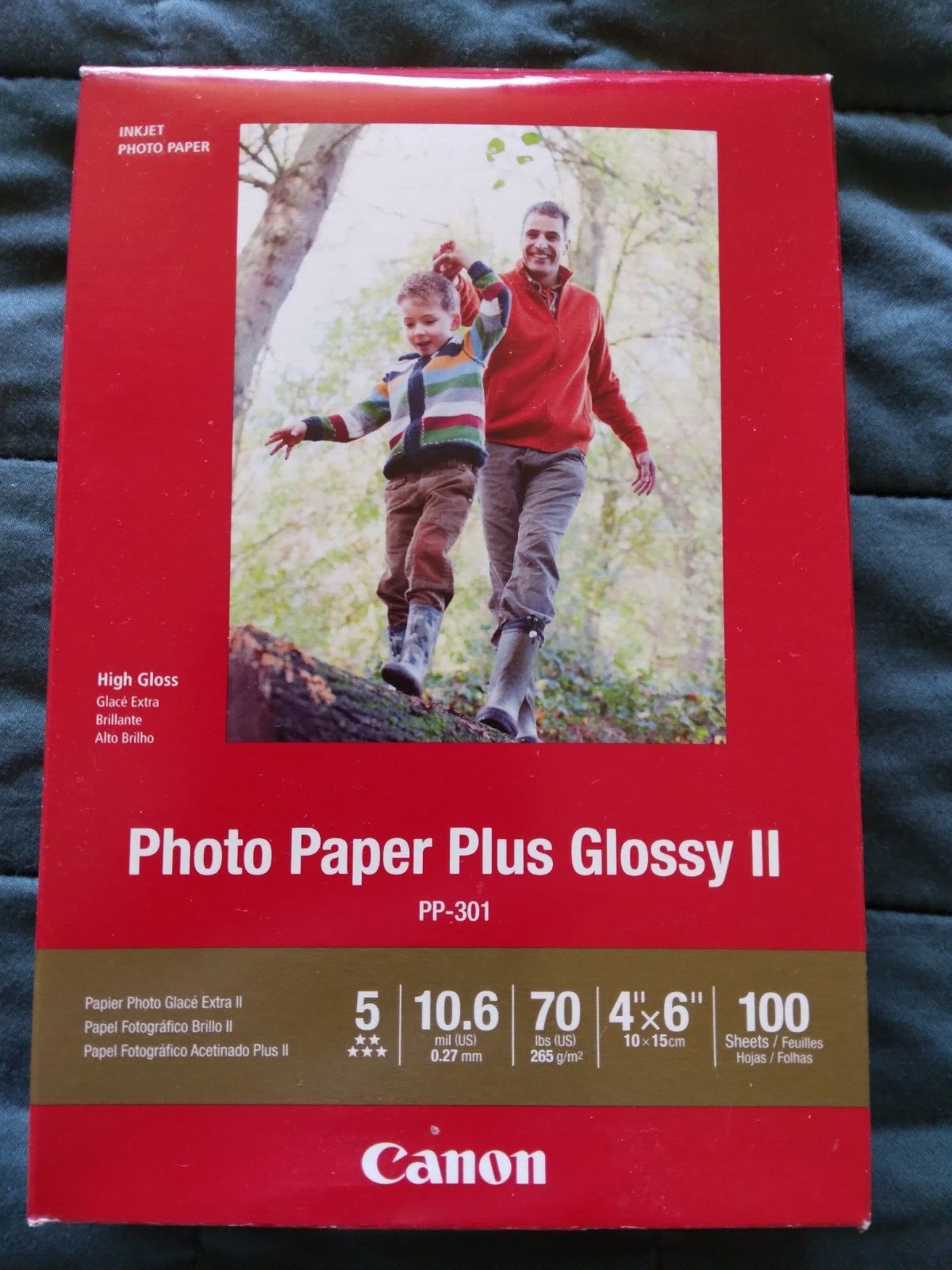 (100 Sheets) Canon Photo Paper Plus Glossy II PP-301