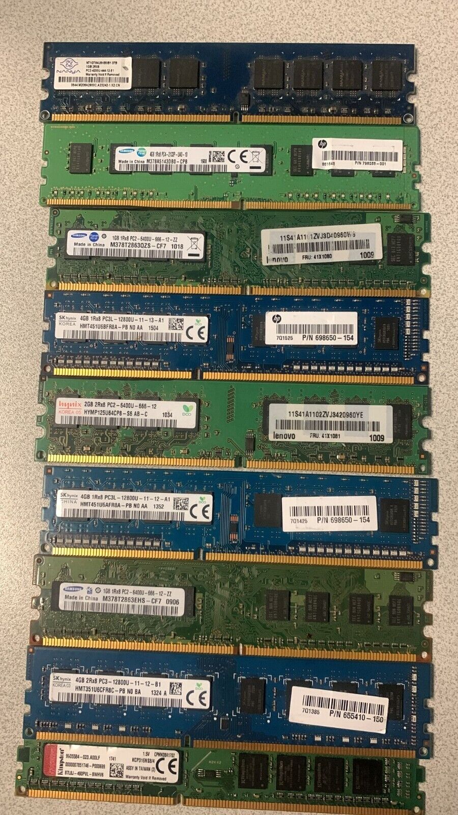 Computer RAM PC Memory Lot  Desktop