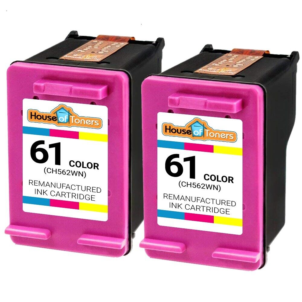 2PK Replacement HP 61 Ink Cartridge 2-Color ENVY 4500 4502 4505 5530 5531 Series