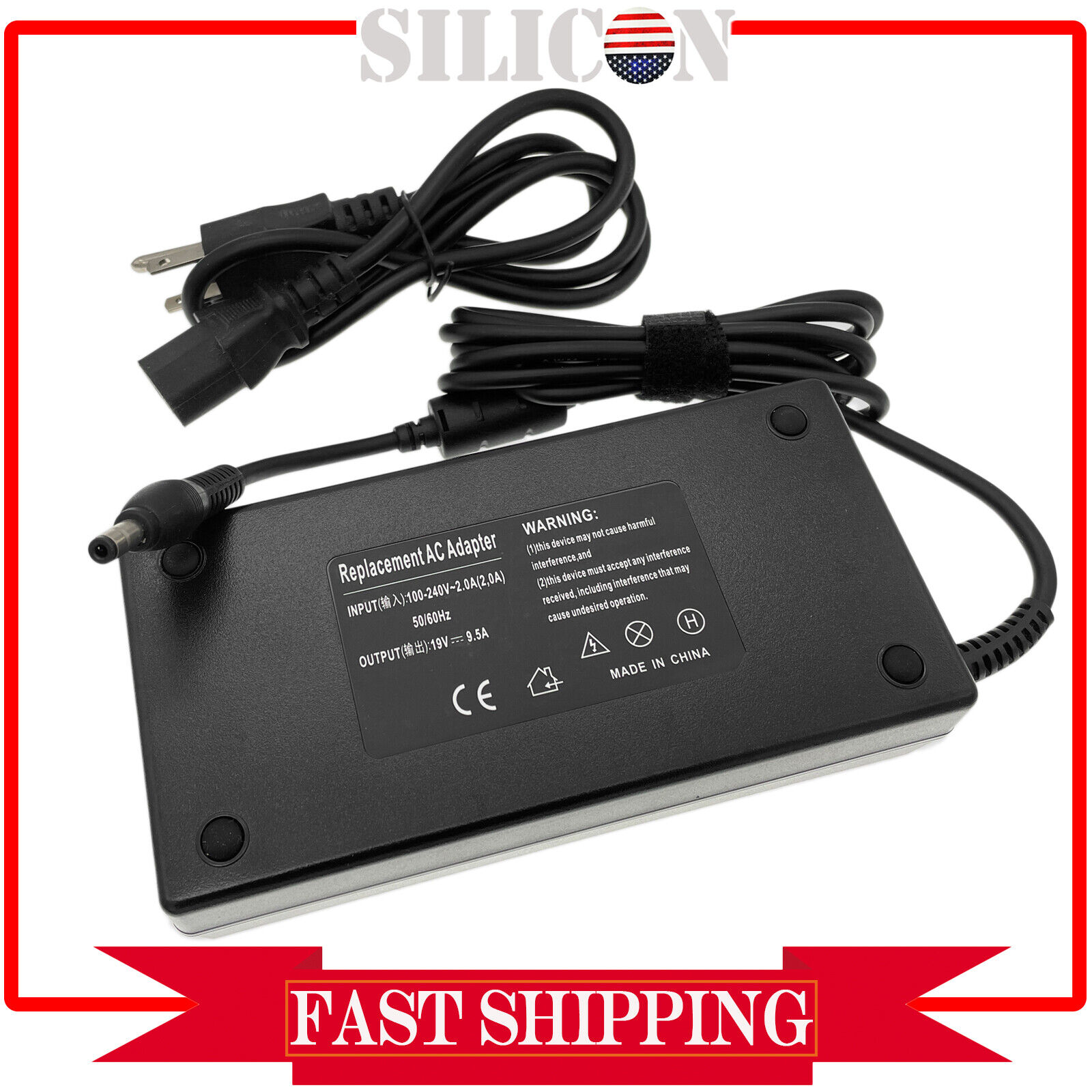 AC Adapter for Cyberpower PC Tracer III 15 15V Slim Xtreme VR100 VR300 VR500