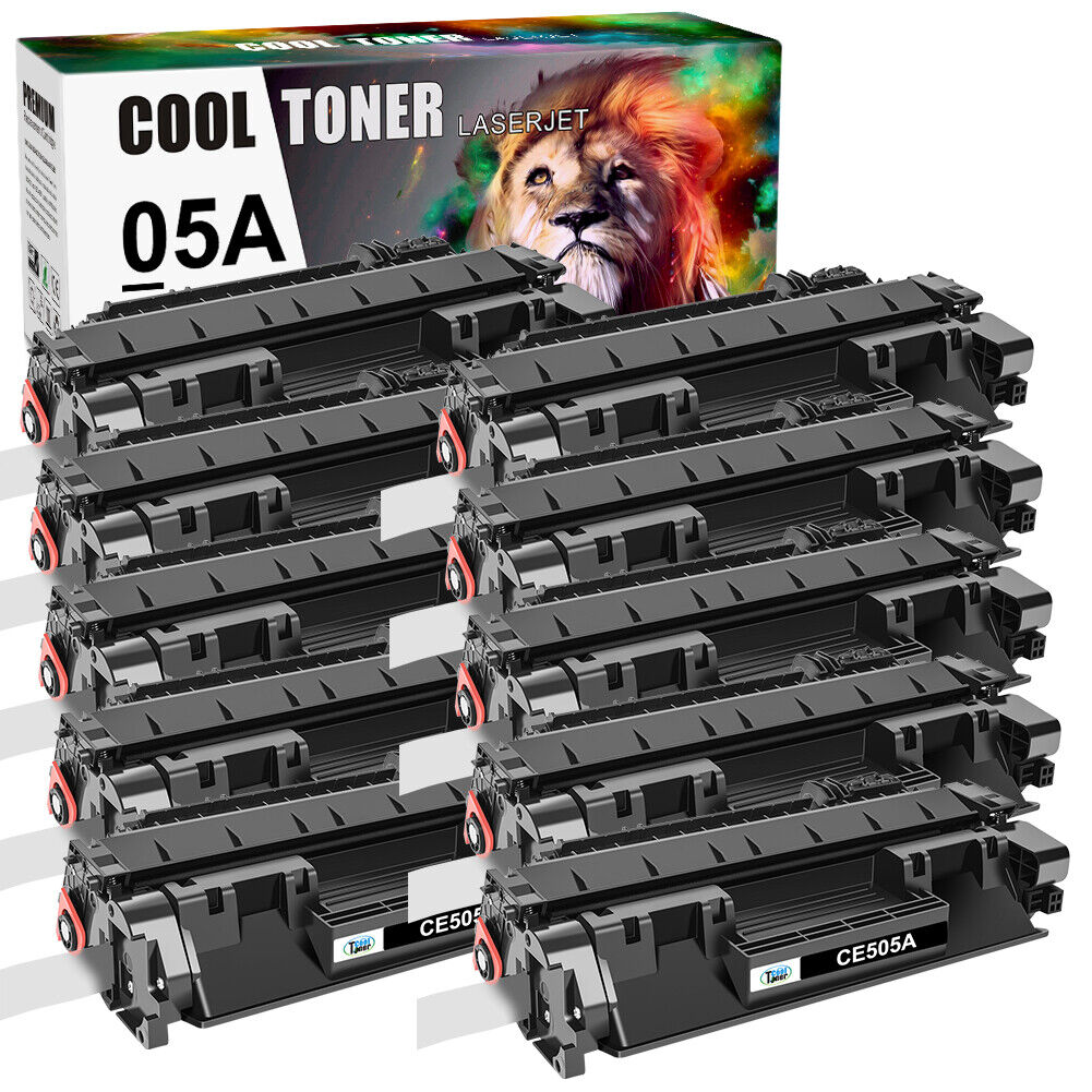 10PK High Quality for HP 05A CE505A Toner Cartridge LaserJet P2055D P2055DN