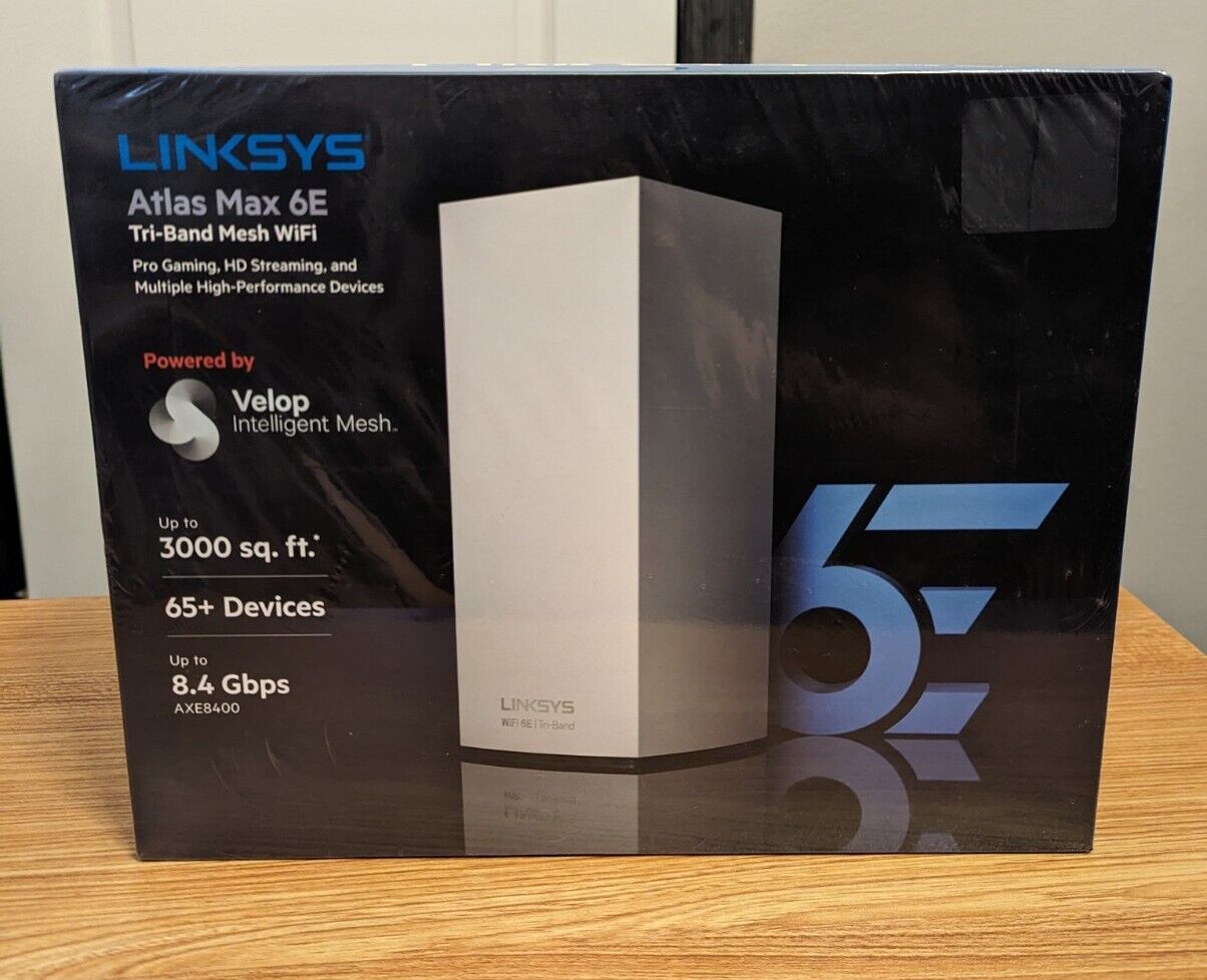Linksys Atlas Max 6E: Tri-Band Mesh WiFi 6E System 