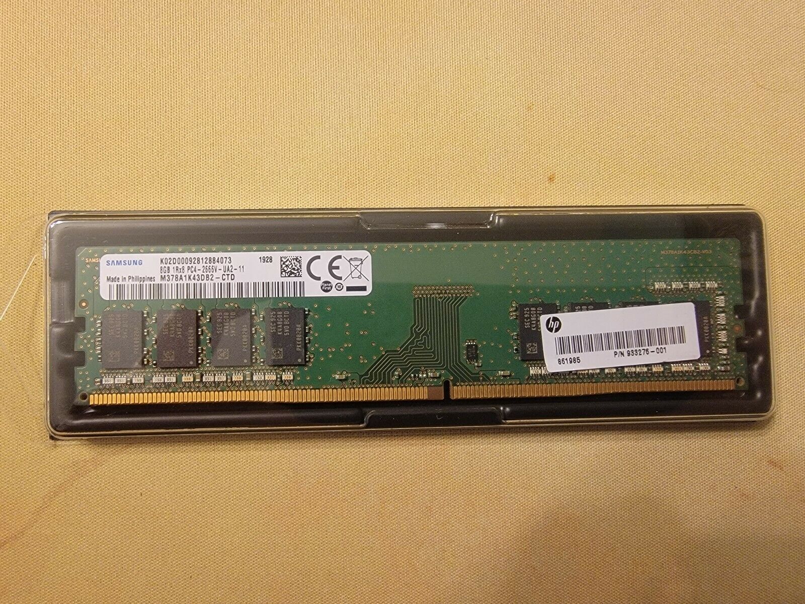 Samsung M378A1K43DB2-CTD 8GB DDR4-2666 PC4-21300 Memory Module (HP-933276)