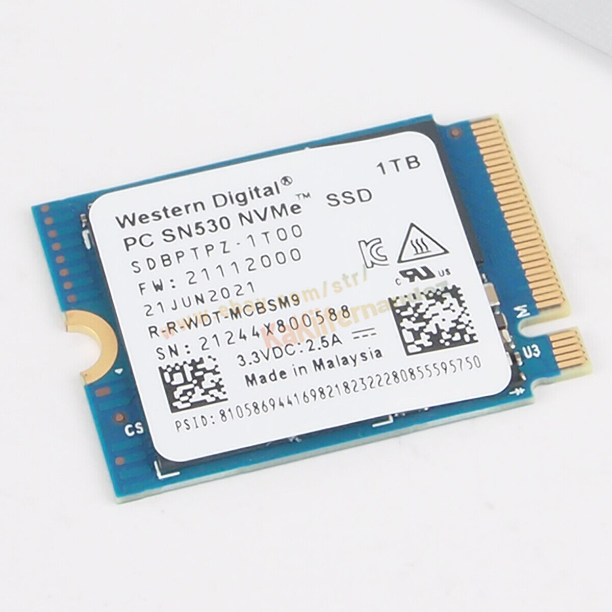 Original WD SN530 1tb/512g NVMe SSD M.2 2230 For Microsoft Surface Pro X