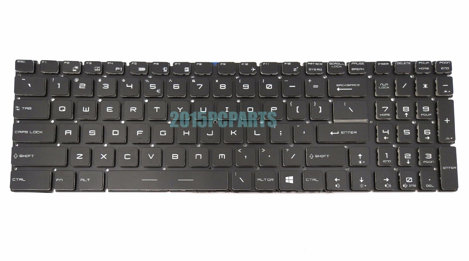 New MSI Steel GT72 2QD GT72 2QE GT72 6QD Full RGB Backlit Keyboard Crystal US