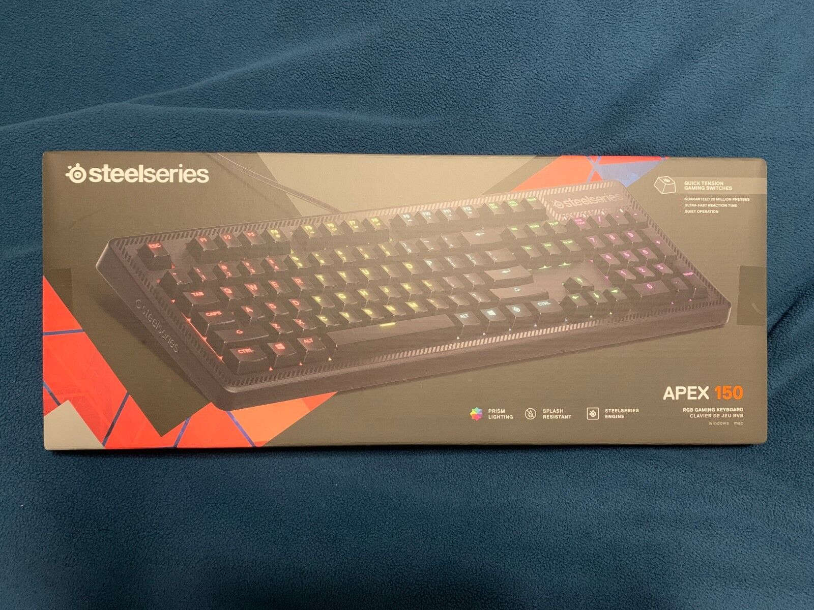 SteelSeries Apex 150 RGB Gaming Keyboard RGB Prism Lighting Spanish