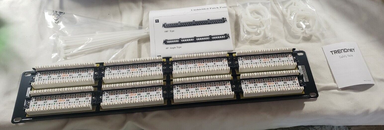 TRENDNET  - PATCH PANEL - TC-P48C6 (Open - Box / New) Damaged Packaging