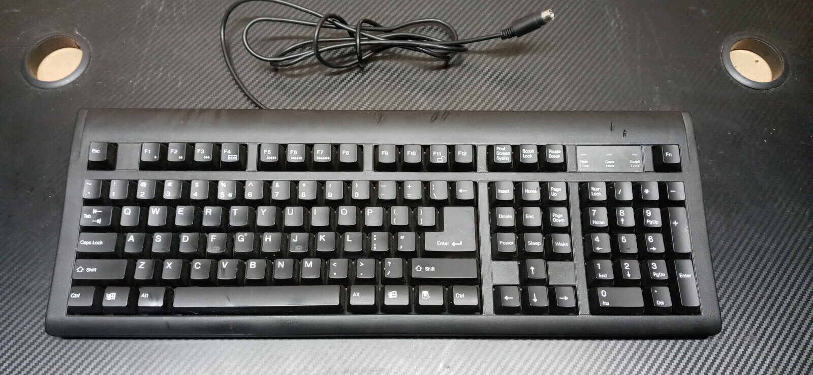 Micro Innovations hqk bits9001 Turbo-Trak Keyboard PS/2  vintage Black