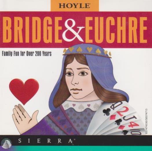 Hoyle Bridge & Euchre PC CD classic 12 animated opponent card competition game