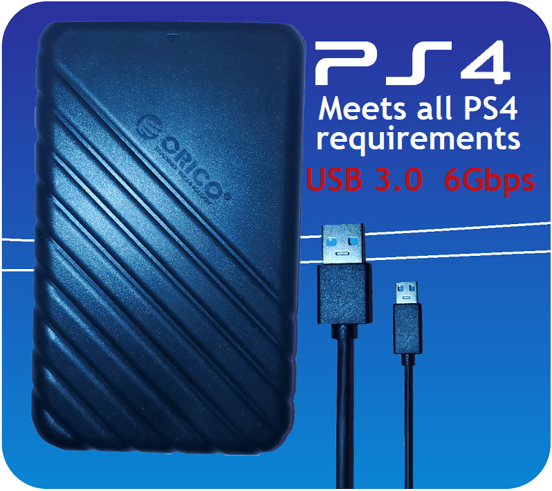 PS4 External Hard Drive PS4 Pro, Slim & Original 1TB 500GB USB 3.0 Game Drive