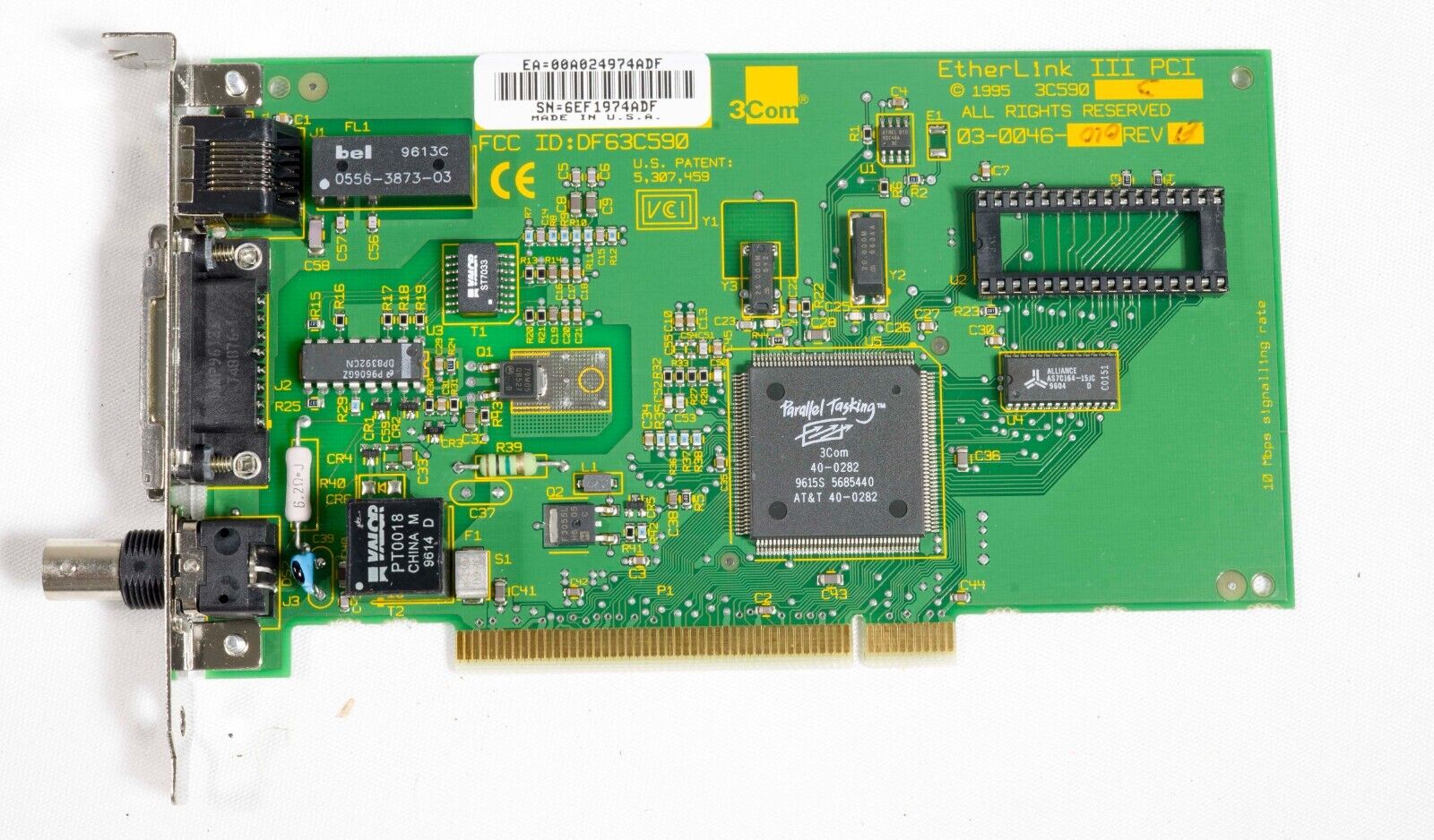 Vintage 3COM EtherLink III PCI 3C590 PCI ISA22