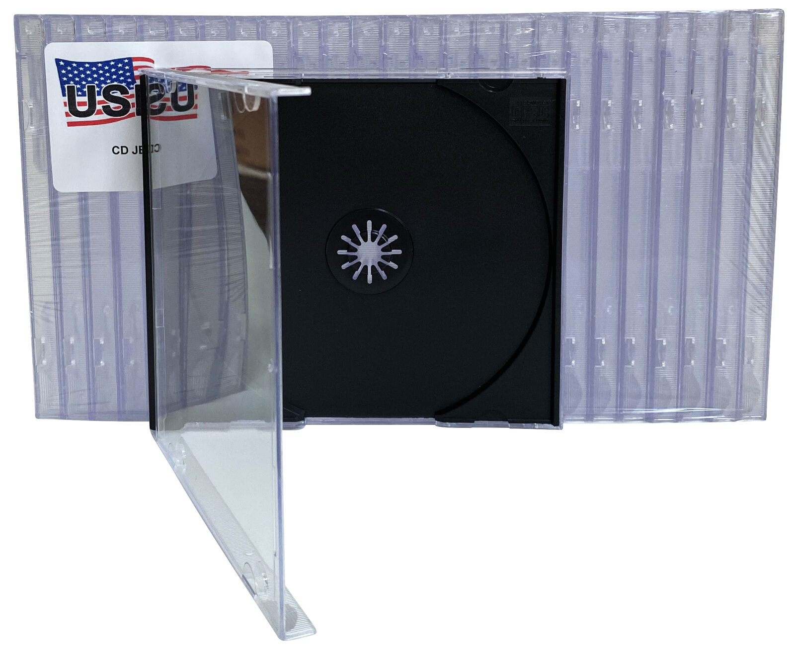 400 USDISC CD Jewel Cases Standard 10.4mm, Single 1 Disc (Black) Lot