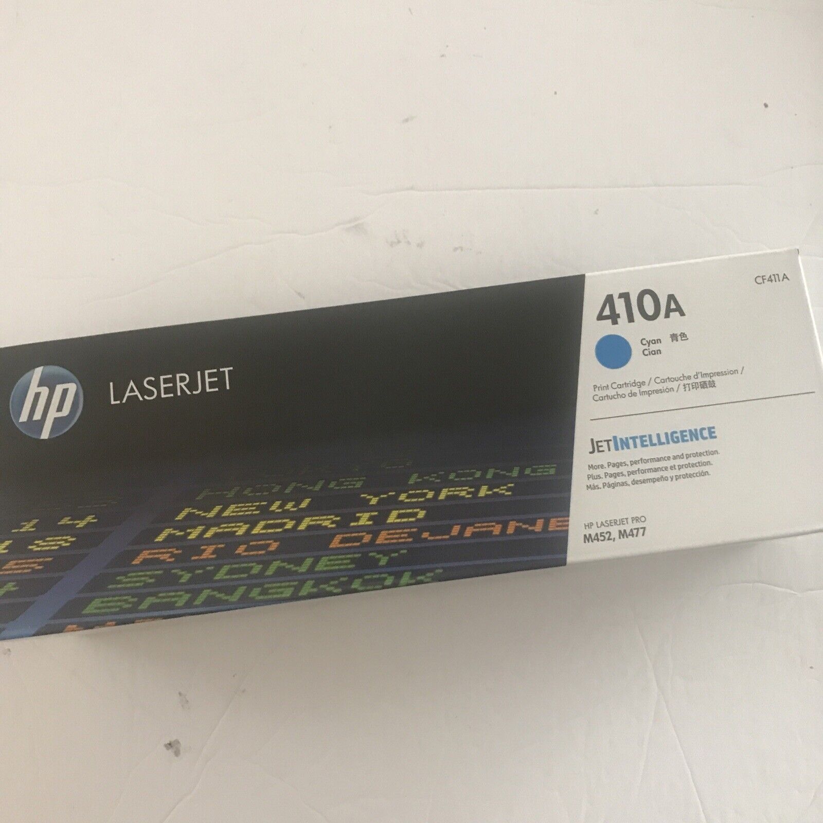 HP LASERJET 410A CF411A CYAN BLUE INK EXPIRED 2021 NEW UNOPENED SEALED