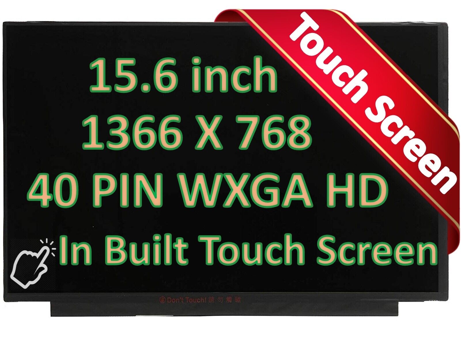 B156XTK02.0 HW4A * ONLY FOR H/W: 4A EXACT PART NUMBER * Touch LCD Screen HD