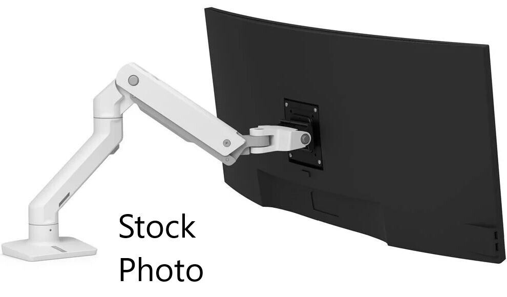 Ergotron HX Desk Monitor Arm With Std Pivot White 45-475-216 *READ DESCRIPTION*