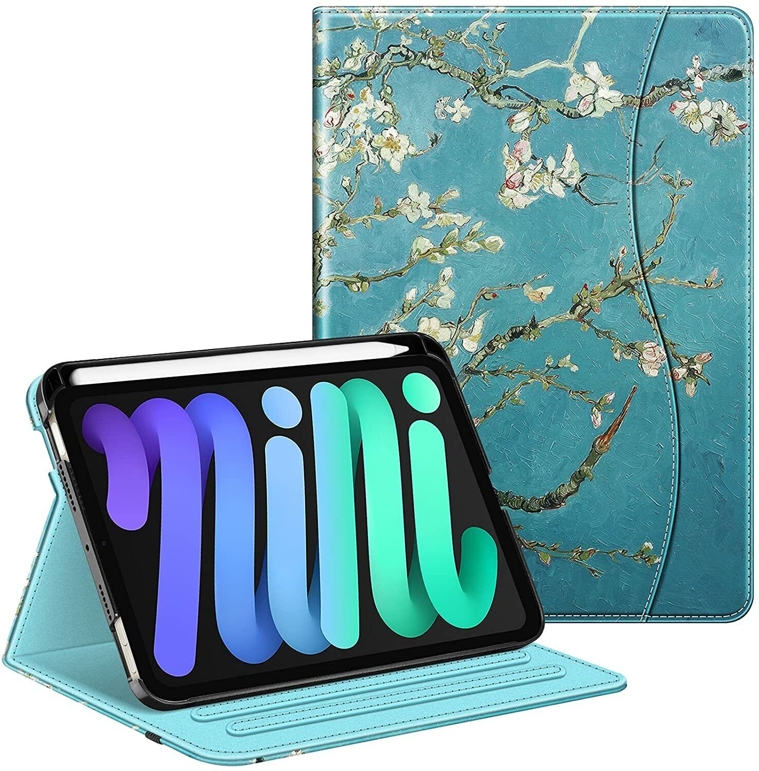  Folio Case for iPad Mini 6 2021 8.3 Inch  Smart Stand Cover with Pencil Holder