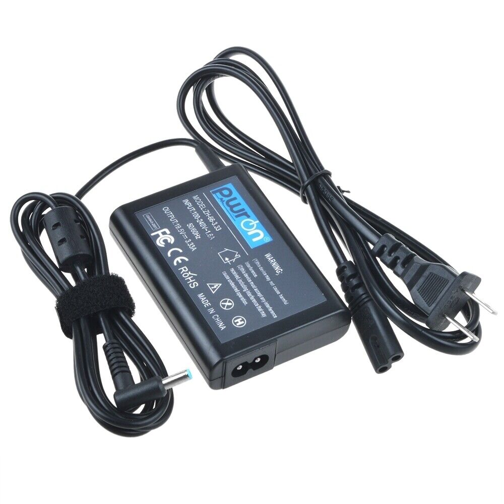 PwrON 65W 19.5V 3.33A AC Adapter Charger for HP 710412-001 PPP009C Blue Tip PSU