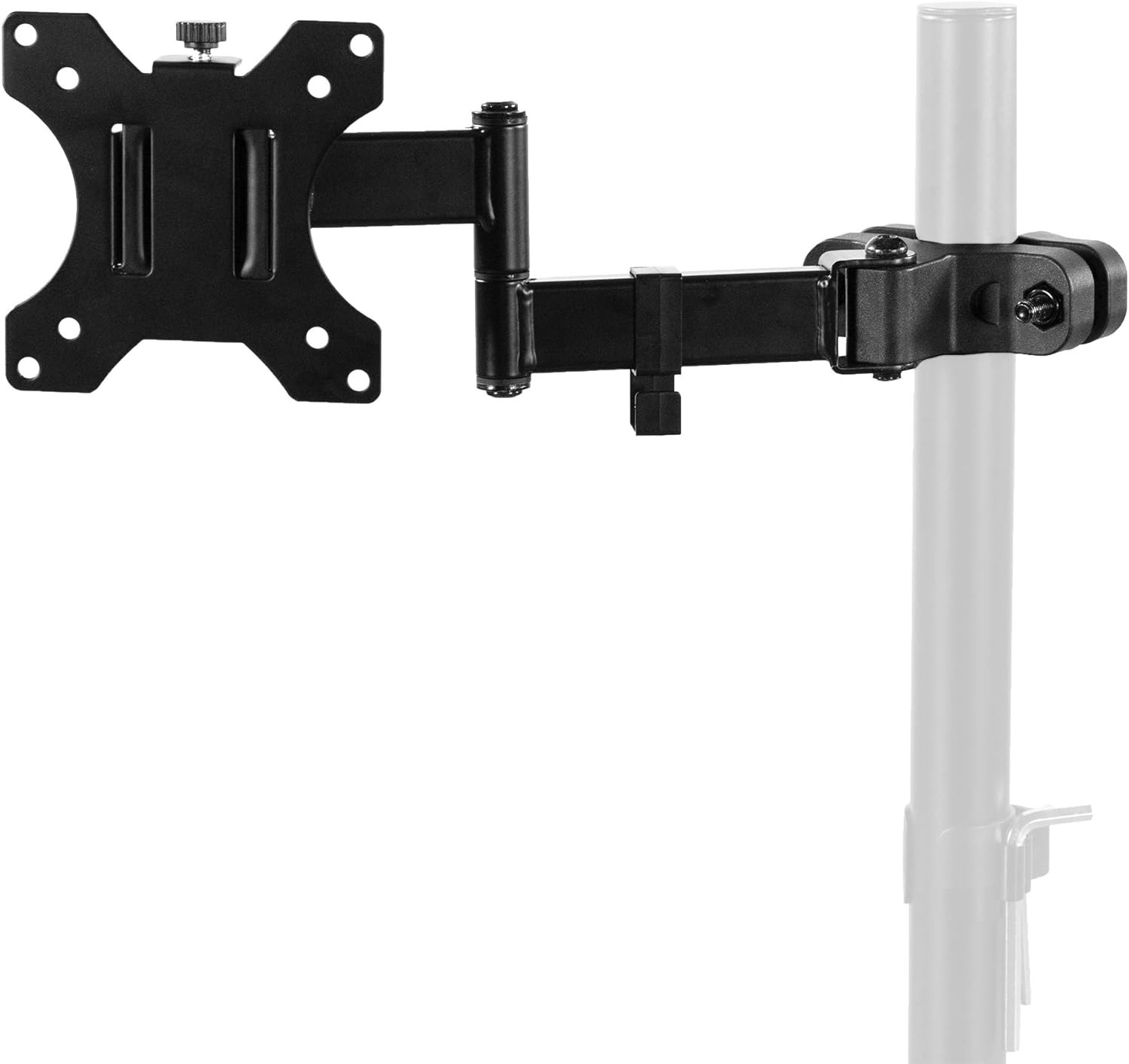 VIVO Steel Universal Full Motion Pole Mount Monitor Arm with Removable 75mm and
