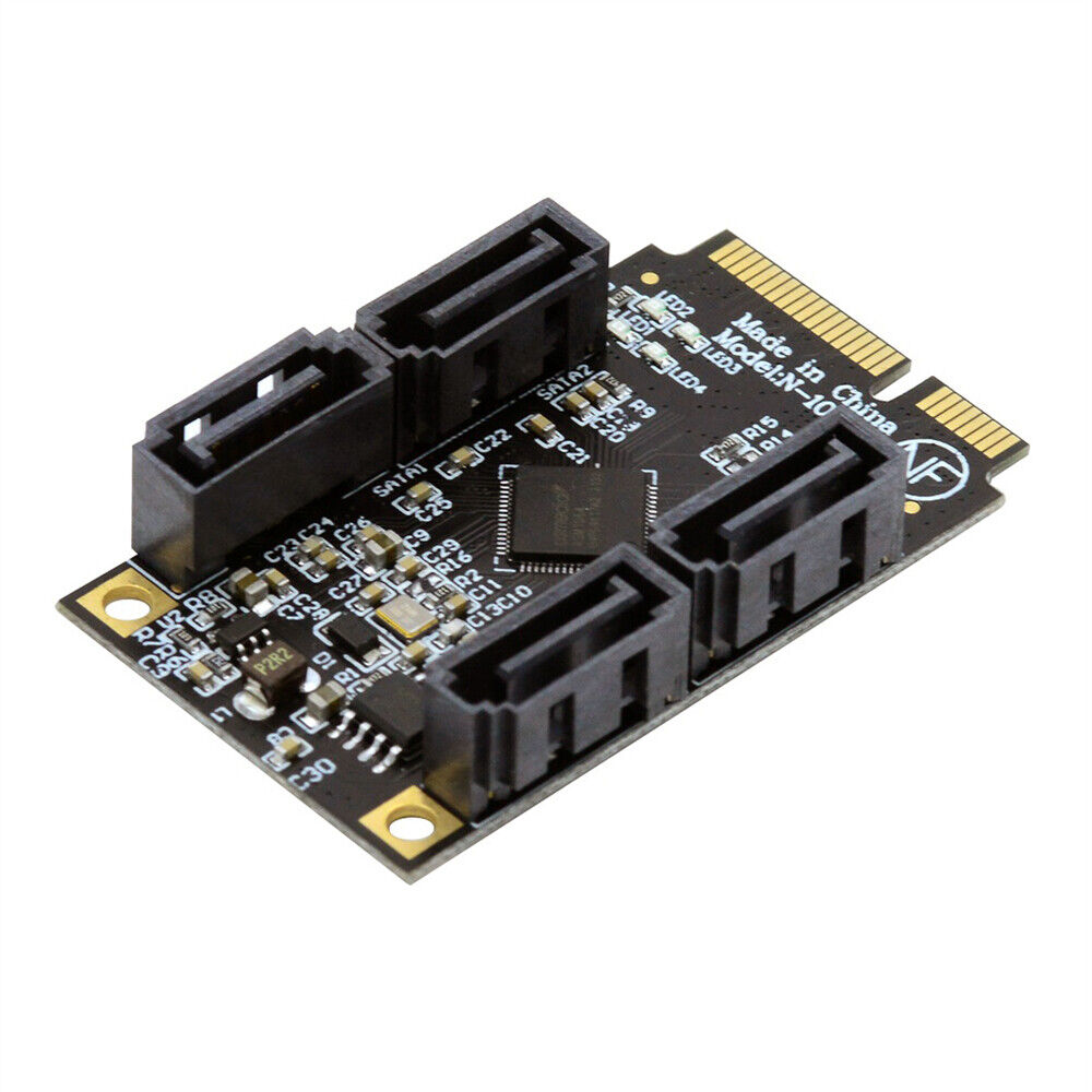 Chenyang Mini PCI-E PCI Express to 6Gbps Four Ports SATA 3.0 Adapter Converter