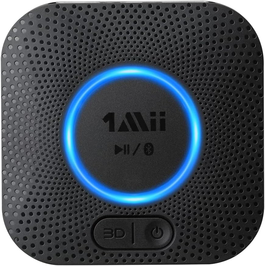 [Upgraded] 1Mii B06 Plus Bluetooth Receiver, HiFi Wireless Audio Adapter, 5.1 3D