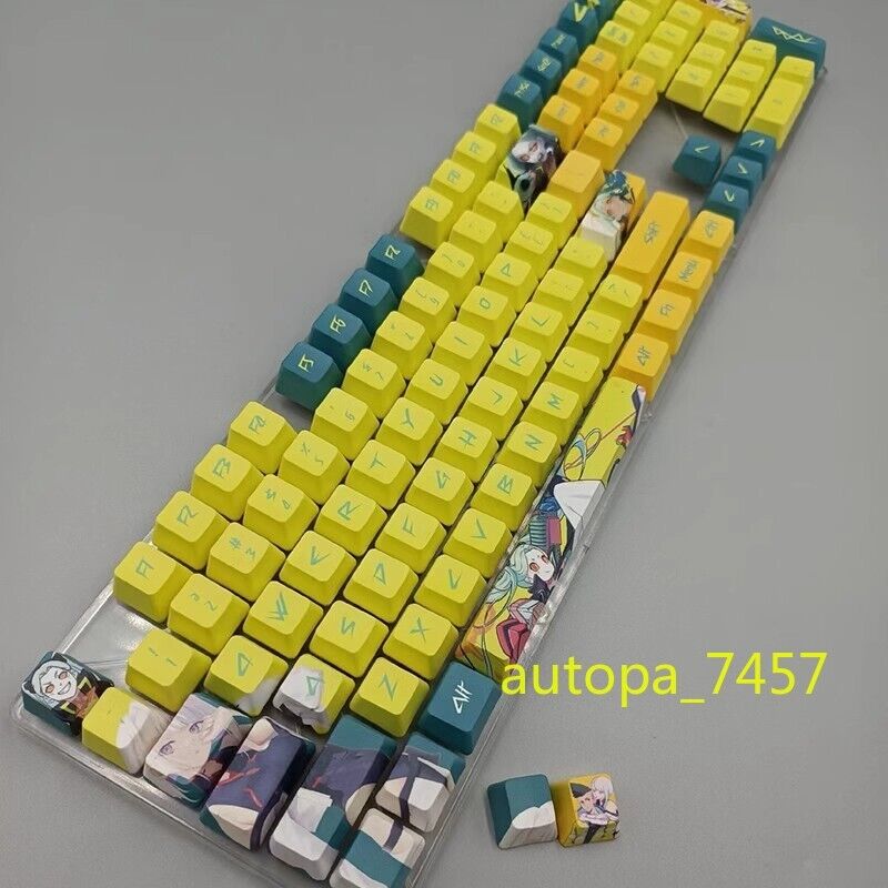Anime Cyberpunk Edgerunners Sublimation Keycaps PBT 120 Keys Gifts For Keypads