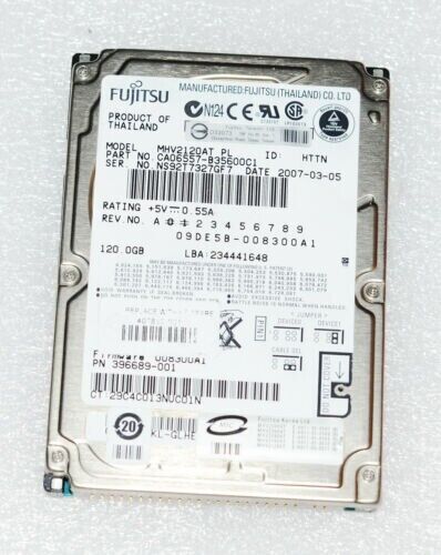 Fujitsu 120 GB IDE/PATA 2.5