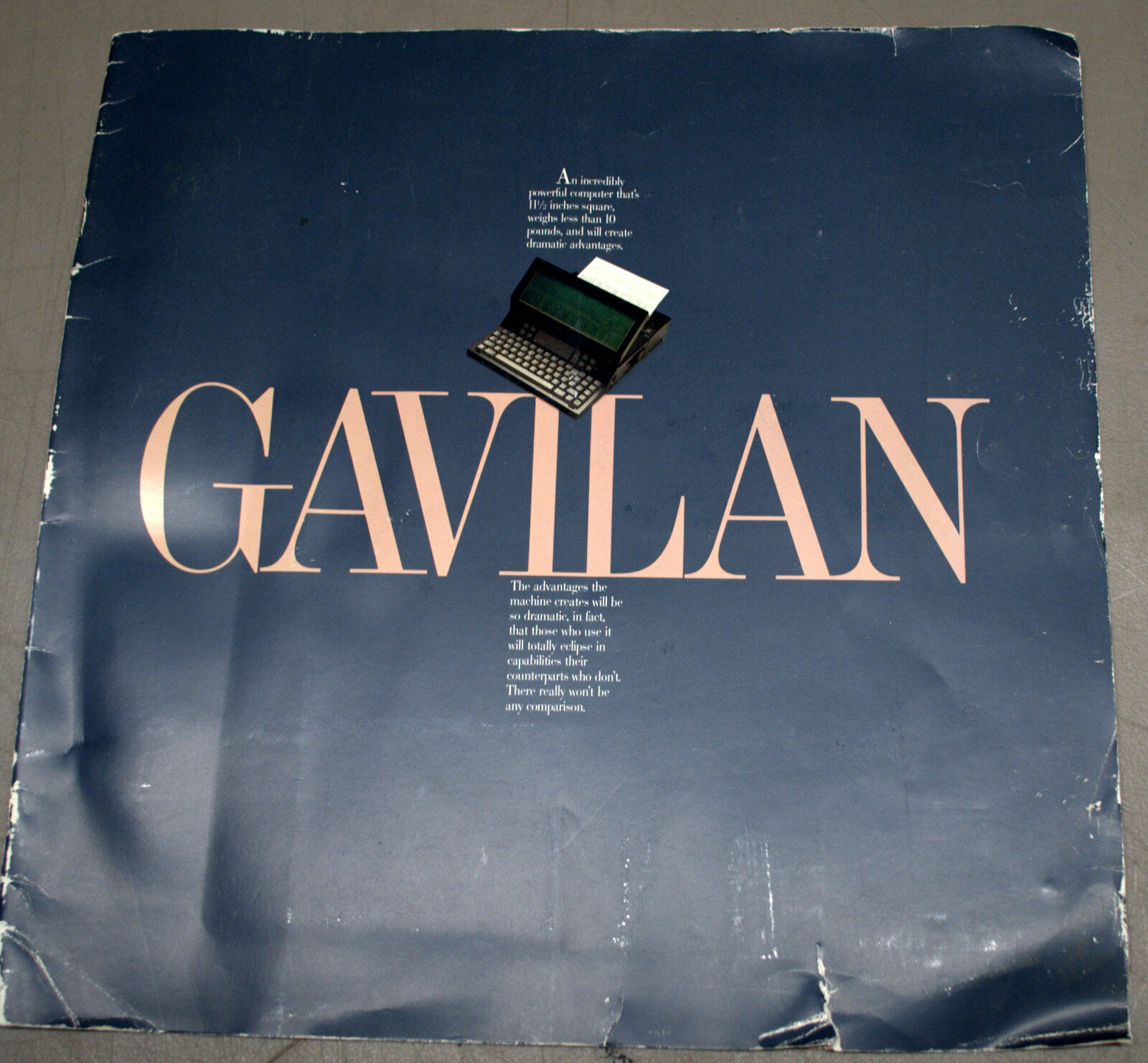 Rare Museum item Gavilan Foldout Brochure (historic marketing item)