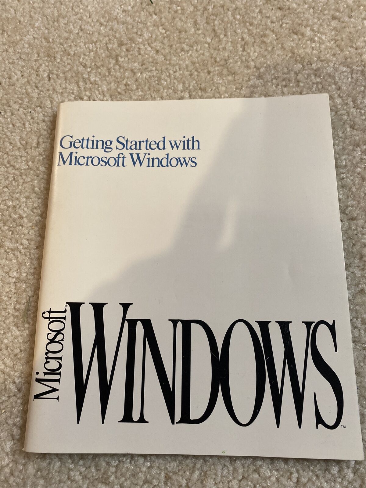 Getting Started with Microsoft Windows 3.1 User's Guide 1991 Genuine OEM Book