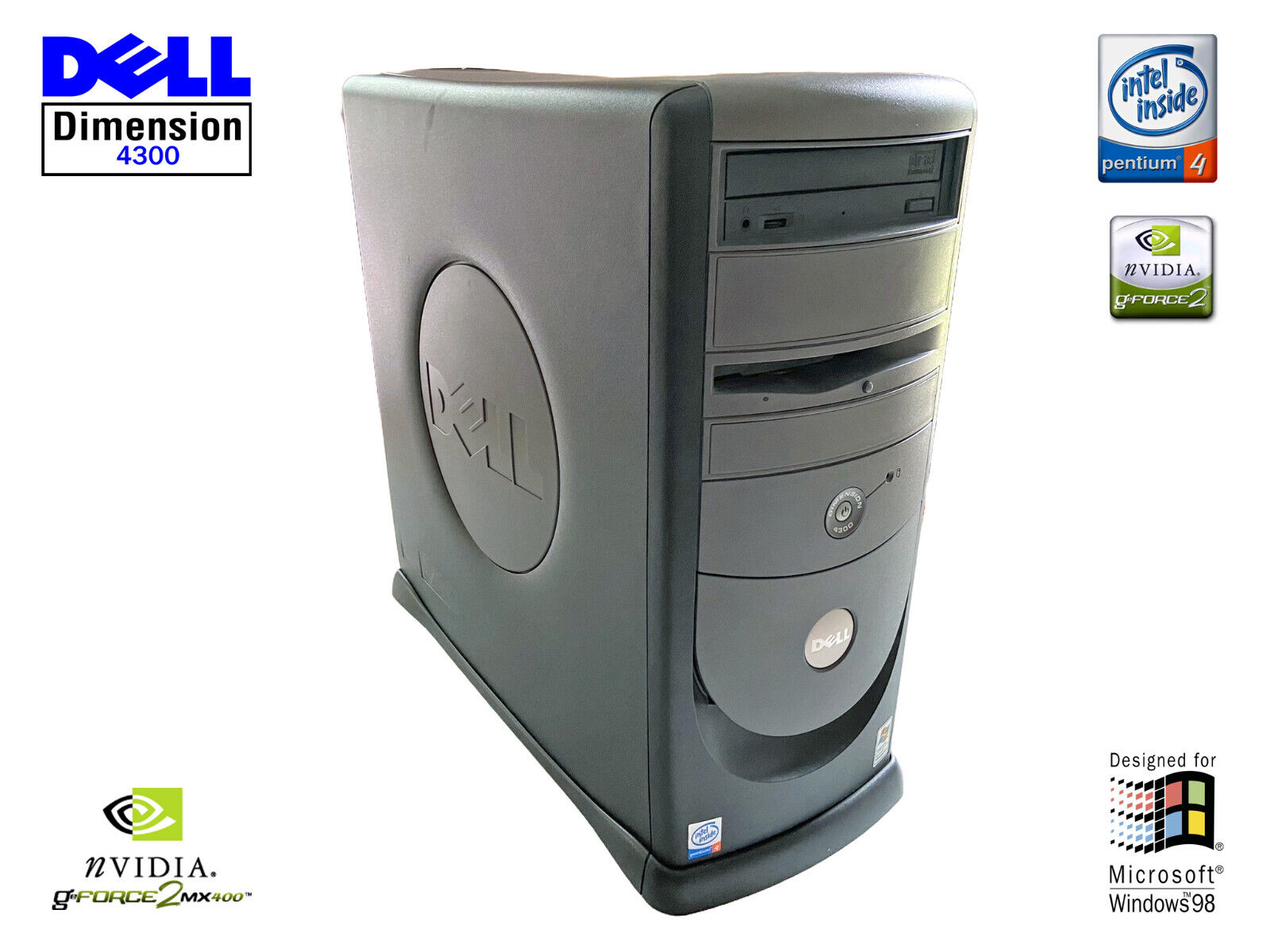 Dell DIMENSION 4300 Desktop Pentium 4 / 2.2ghz / Windows 98SE / NVIDIA GeForce 2