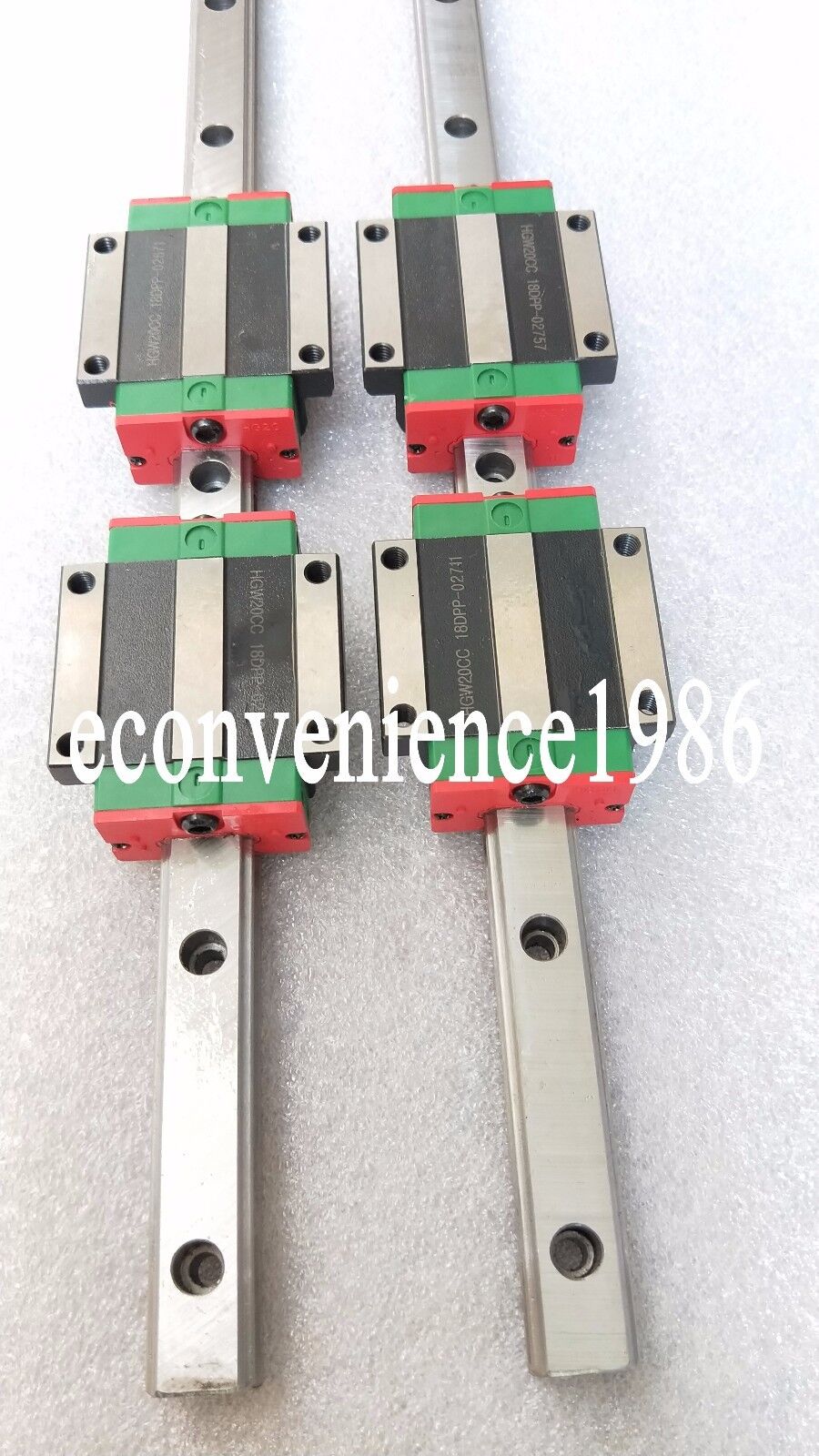 2 pcs HGR20-500mm HG Linear rail & 4 pcs HGW20CC Block Bearing XYZ Pring Parts