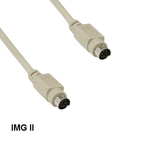 [10X] 10\' MDIN 8 8Pin Male to Male Cable Shielded for Mac Imagewriter II Printer