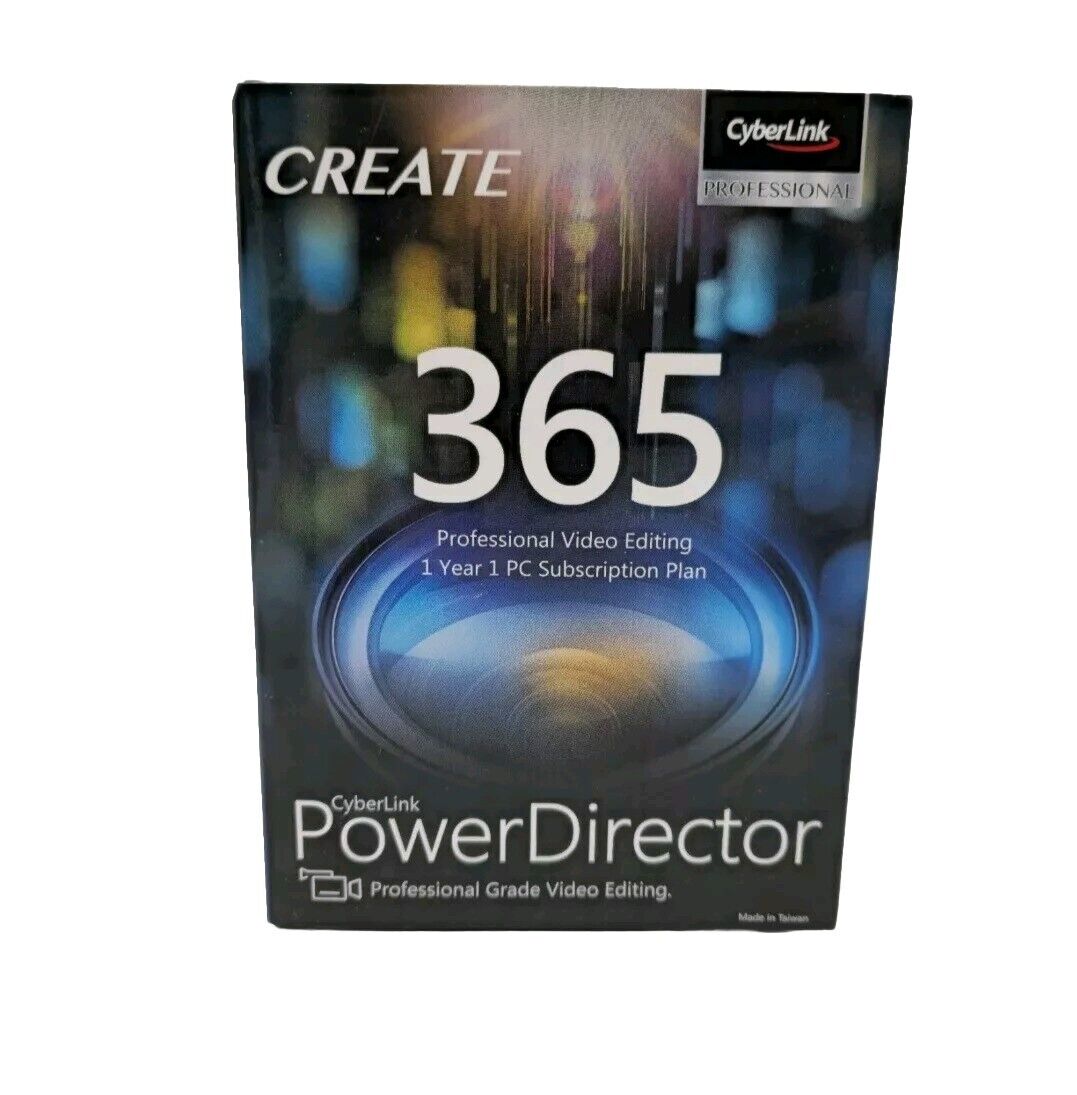 Cyberlink Power Director 365 Create PC Professional Video Editing Software