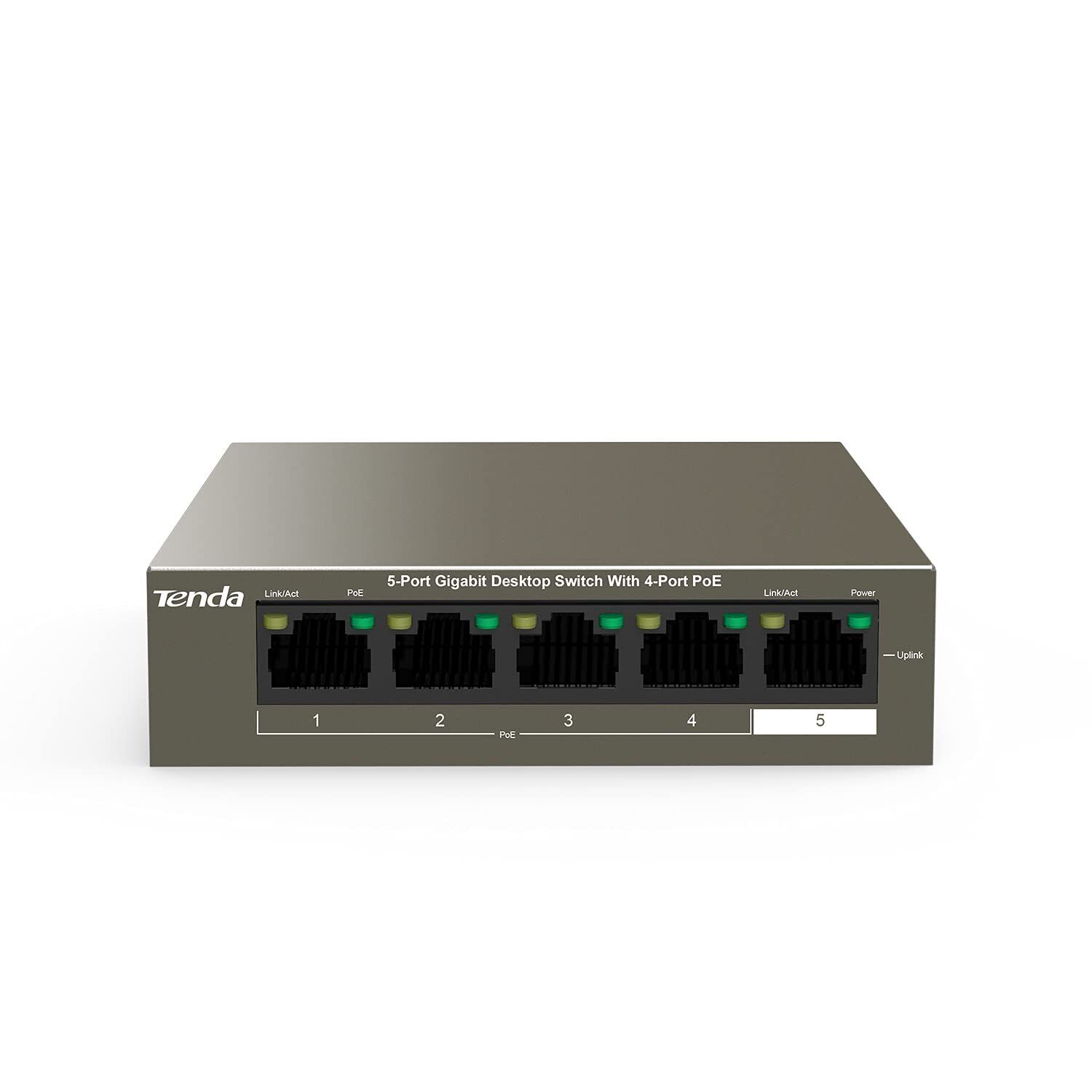 TEG1105P 5 Port Gigabit PoE Switch Compatible with IEEE 802.3af/at Devices Un...