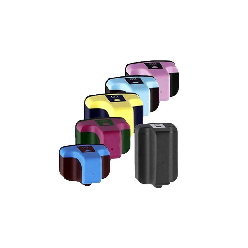 6 COMP HP 02 Ink Cartridges for Photosmart C5180 C6180 C6280 C7280 8230 Printer