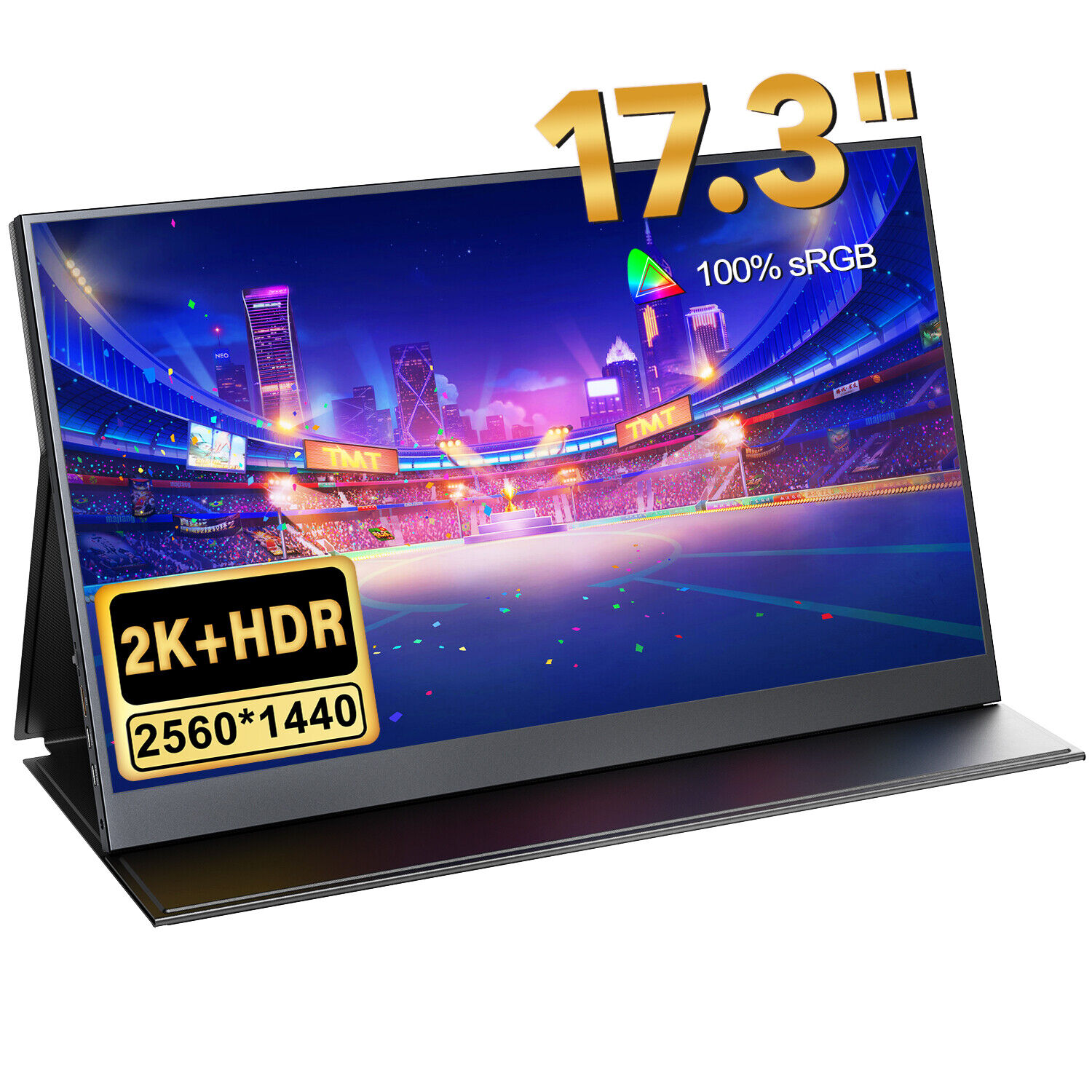 UPERFECT 17.3 inch 2K Portable Monitor QHD Gaming Monitor USB C Laptop Monitor
