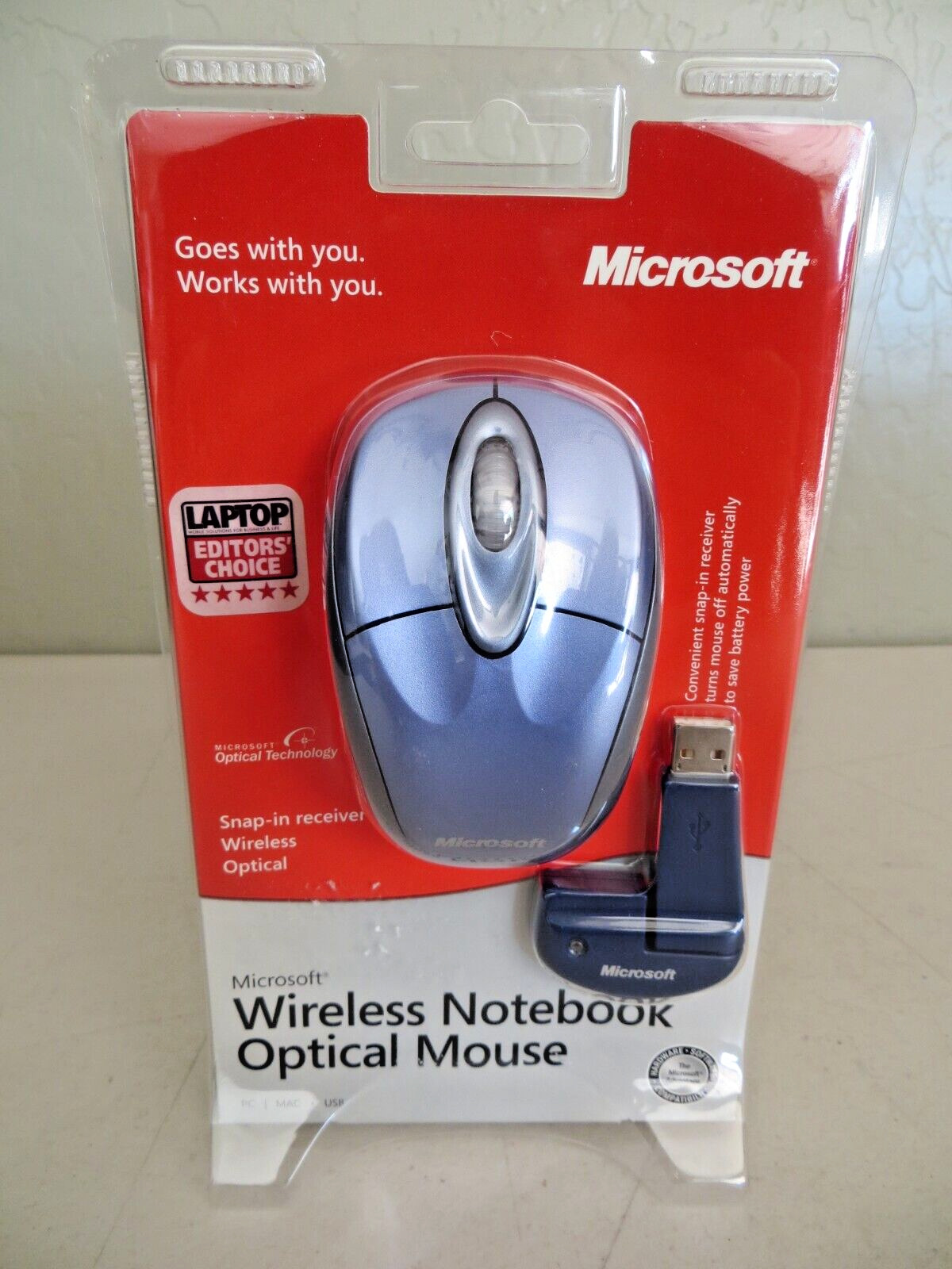 Microsoft Wireless Notebook Optical Mouse (BX3-00001) ~ MAC/PC ~ New & Sealed