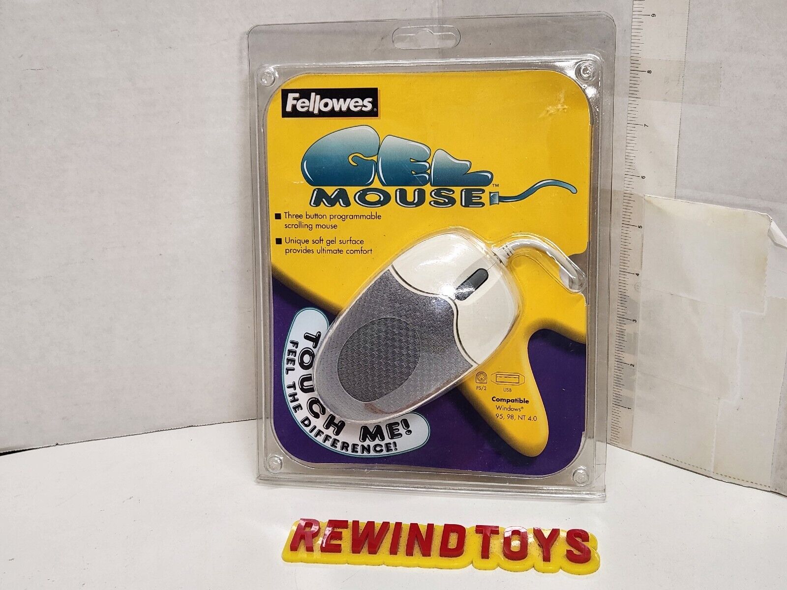 Fellowes Three Button Programmable Scrolling Gel Mouse