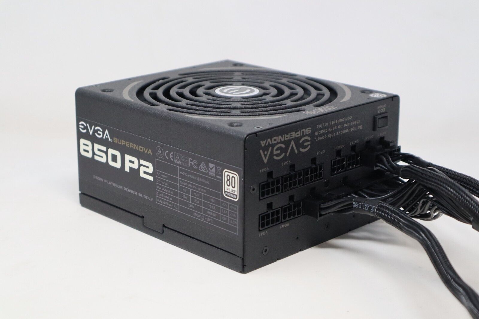 EVGA SuperNOVA 850 P2 850W Power Supply - Fully Tested & Functional