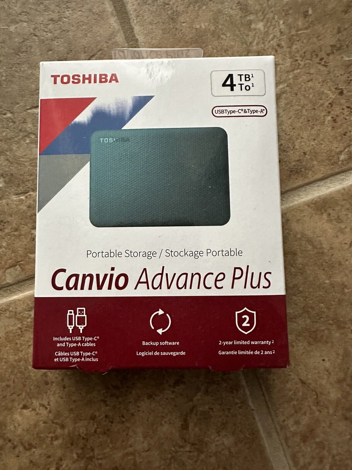 Toshiba Canvio Advance Plus - 4TB External Hard Drive  USB 3.2 Gen 1 - Green