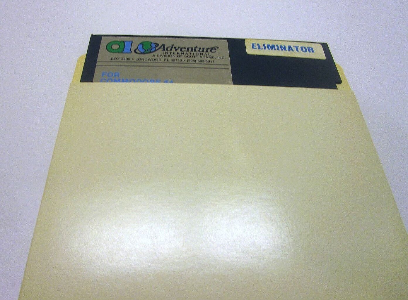 VERY RARE Eliminator Disk by Adventure International for Commodore 64/128