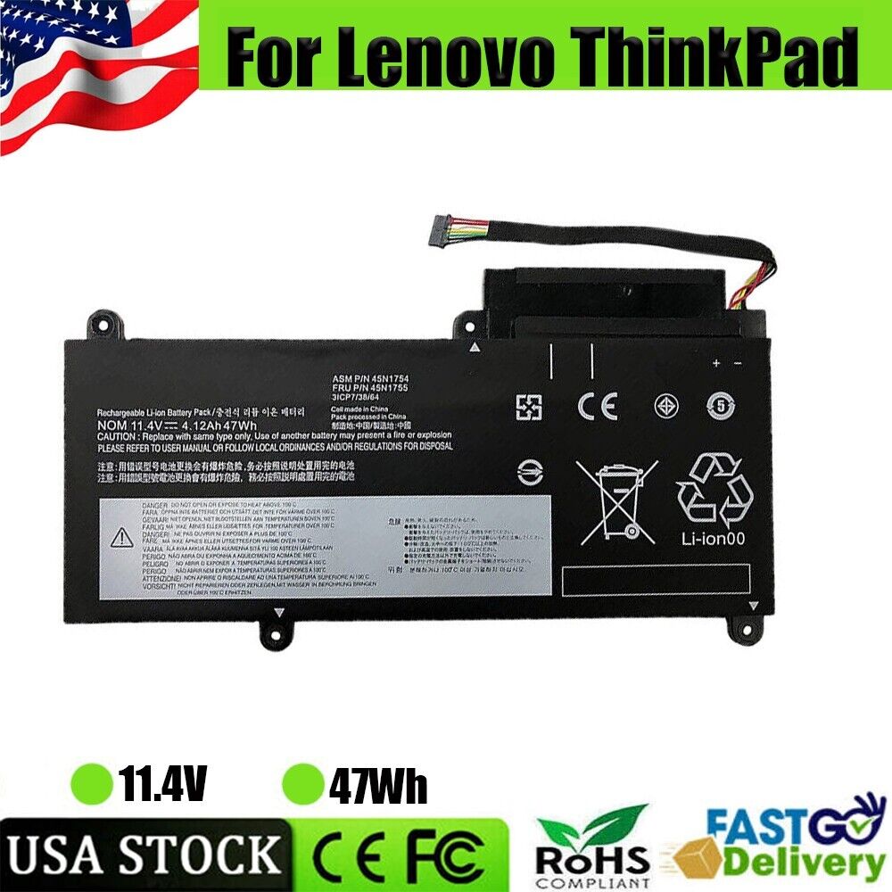 45N1754 47Wh Battery For Lenovo ThinkPad E450 E450C E460 E460C 45N1756 45N1757
