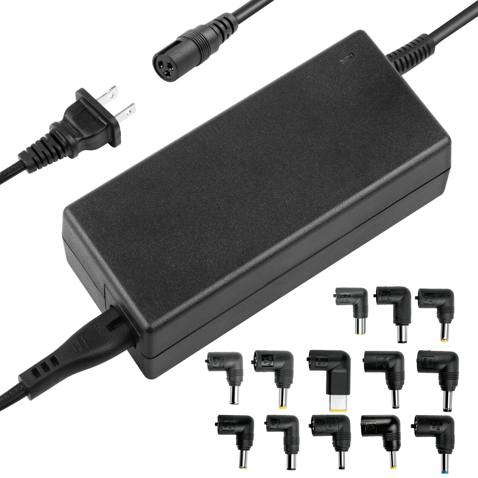 90W Universal Laptop Notebook Power Supply Charger Cord AC Adapter w/ 13 Tips