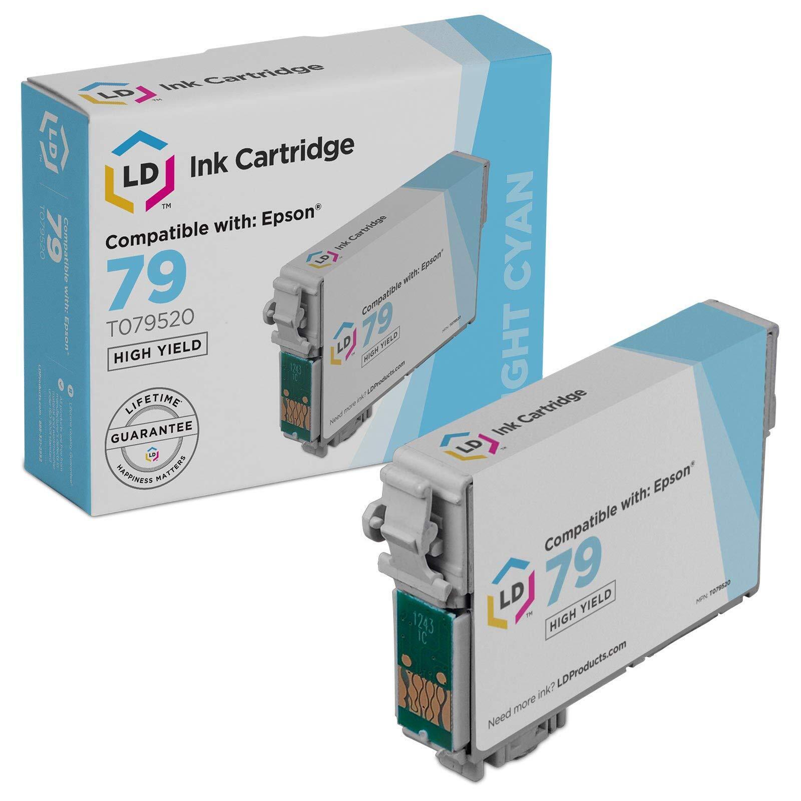 LD Reman Replacement for Epson T079520 (T0795) Lt Cyan HY Ink Cartridge