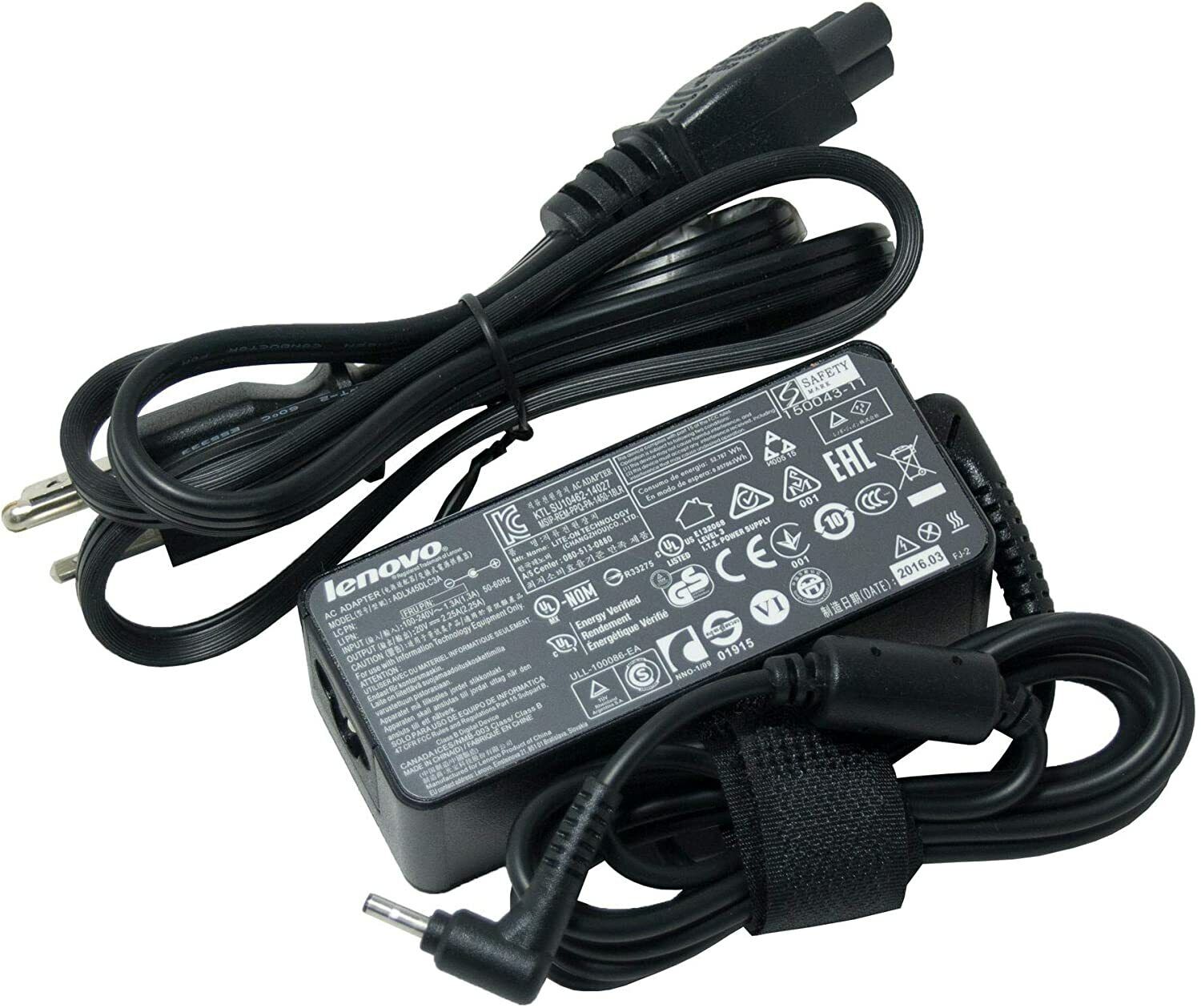 Original AC Adapter Charger for Lenovo N21 Chromebook 45W Model 80MG0000US 