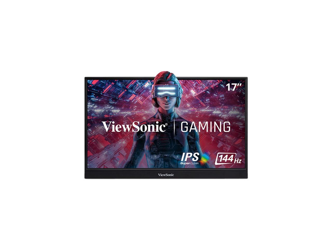 ViewSonic VX1755 17 Inch 1080p Portable IPS Gaming Monitor with 144Hz, Mobile