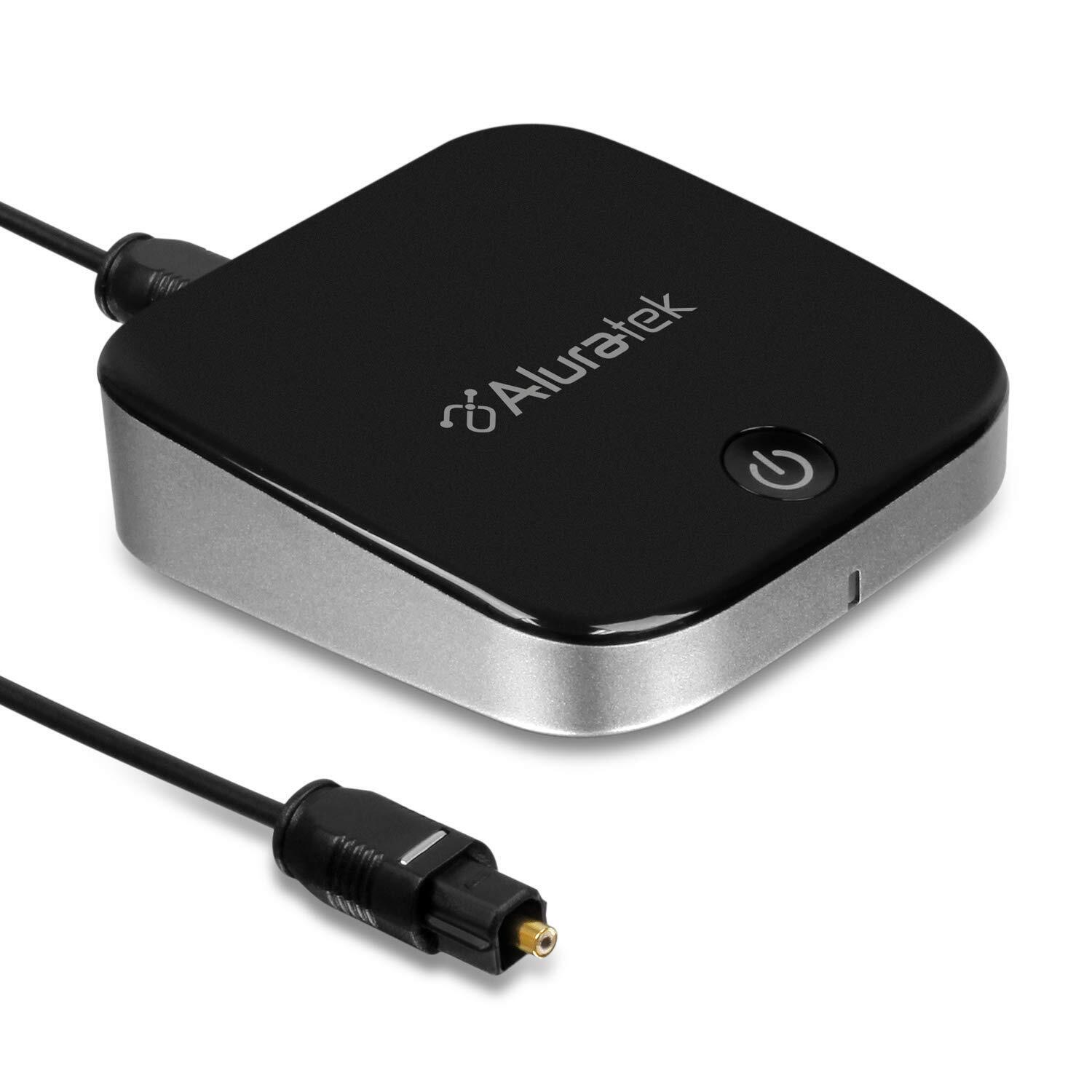 Aluratek ADB1B Bluetooth Audio Receiver and Transmitter, 2-in-1 Wireless 3.5m...
