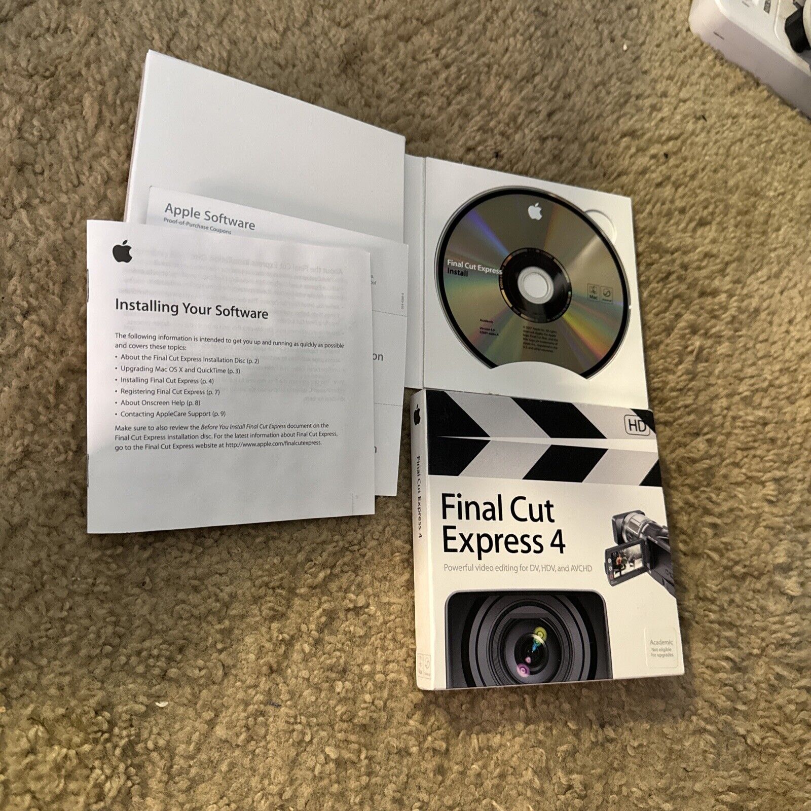 Apple Final Cut Express 4 HD - Video Editing Software - Retail