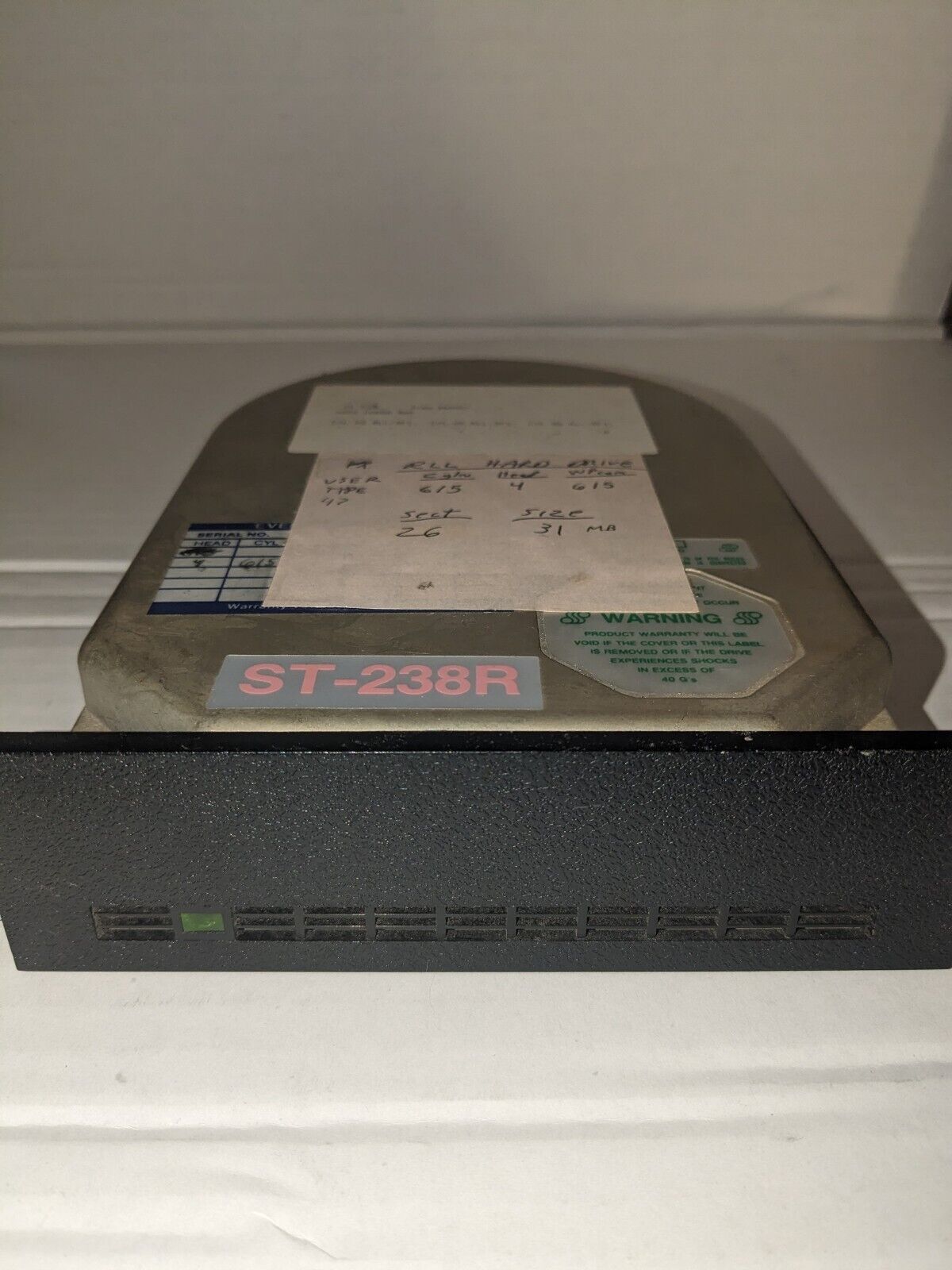Seagate ST-238R  5.25” RLL Half Height  Hard Disk Drive. 30MB Vintage 