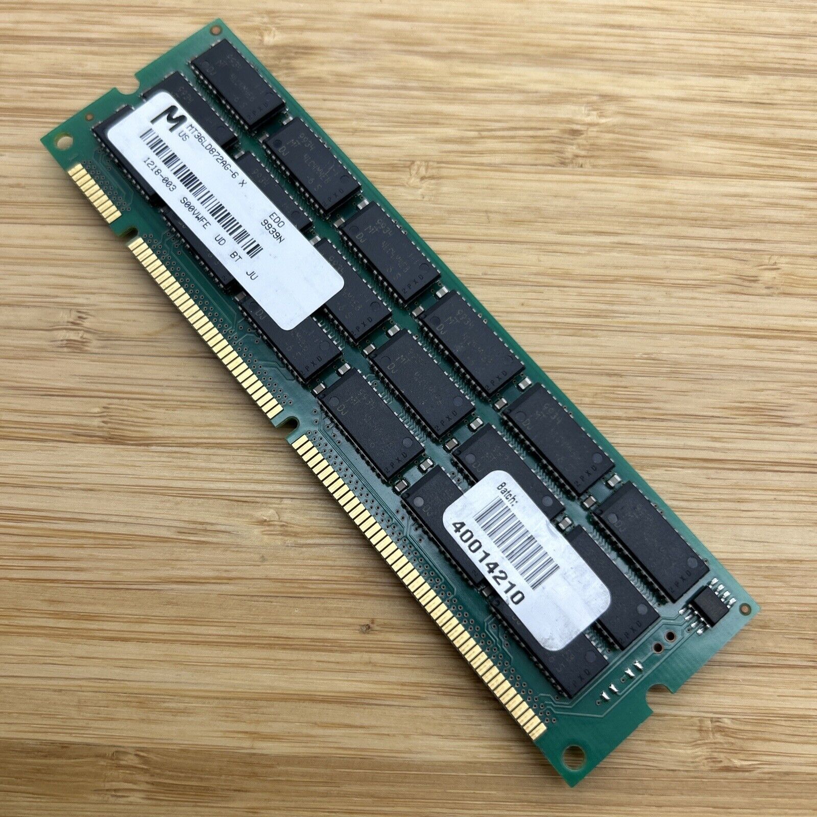MICRON 64MB Memory EDO 64 MB RAM 60NS Buffered Dimm 8x72 ECC 168pin